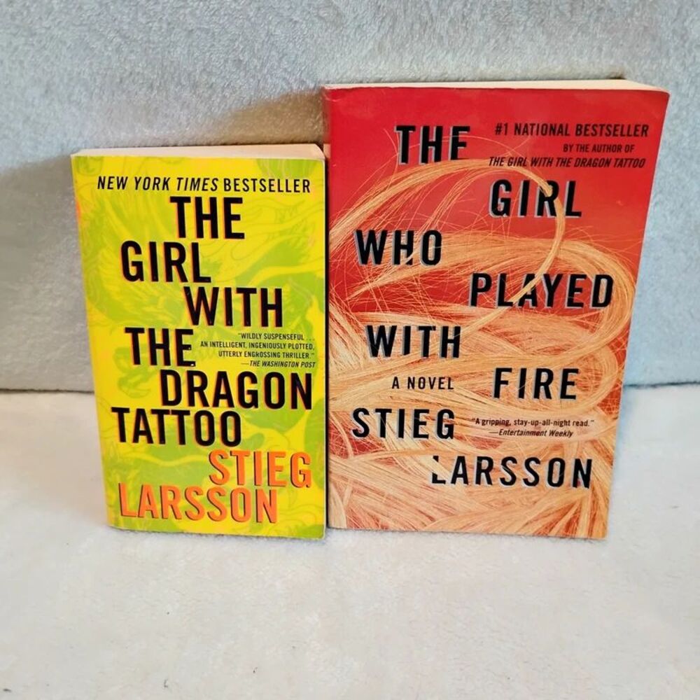 The Girl With the Dragon Tattoo Book 1 & 2 by Stieg Larsson